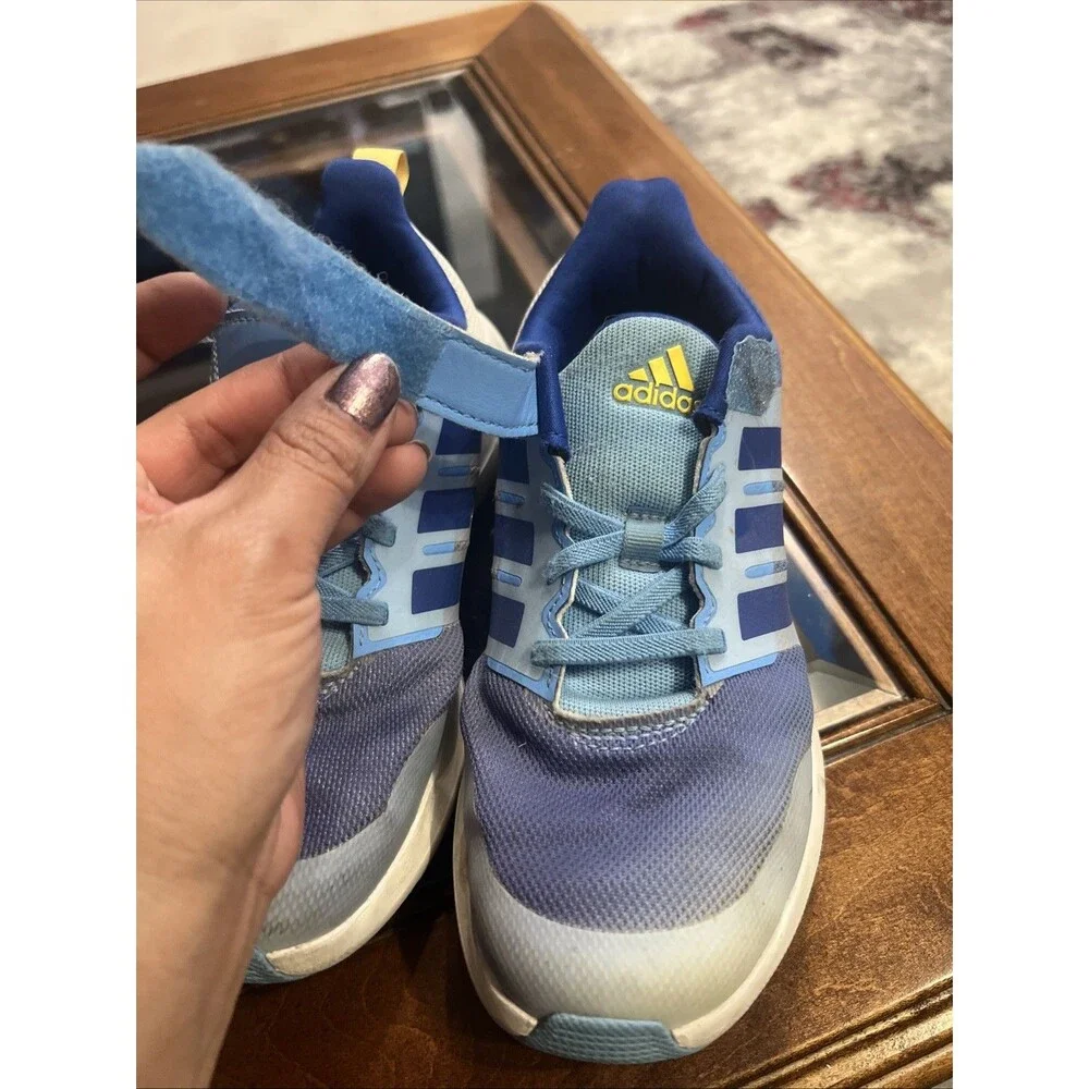 Adidas Cloudfoam Sneakers Kids Size 13 Blue Hook and Loop Athletic Running Shoes